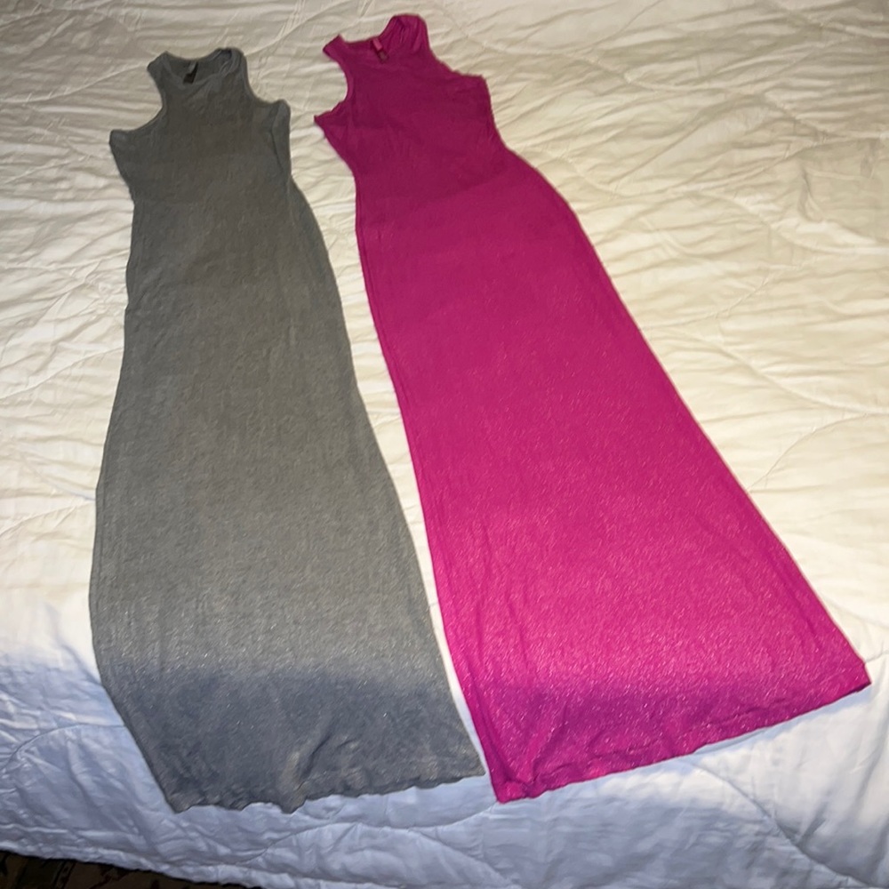 🔥🔥🔥Women SHIMMERING SKIMS Racerback Maxi Dress🔥🔥🔥